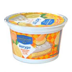 Йогурт фруктовый Цитрусовая меренга 2,5% 180 г