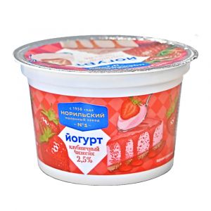 Йогурт фруктовый Клубничный чизкейк 2,5% 180 г